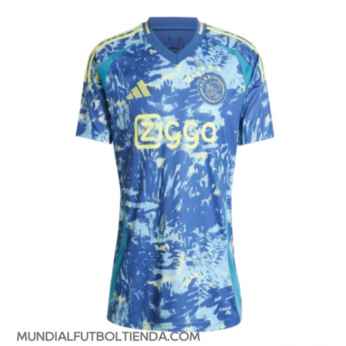 Camiseta Ajax Segunda Equipación Replica 2024-25 para mujer mangas cortas